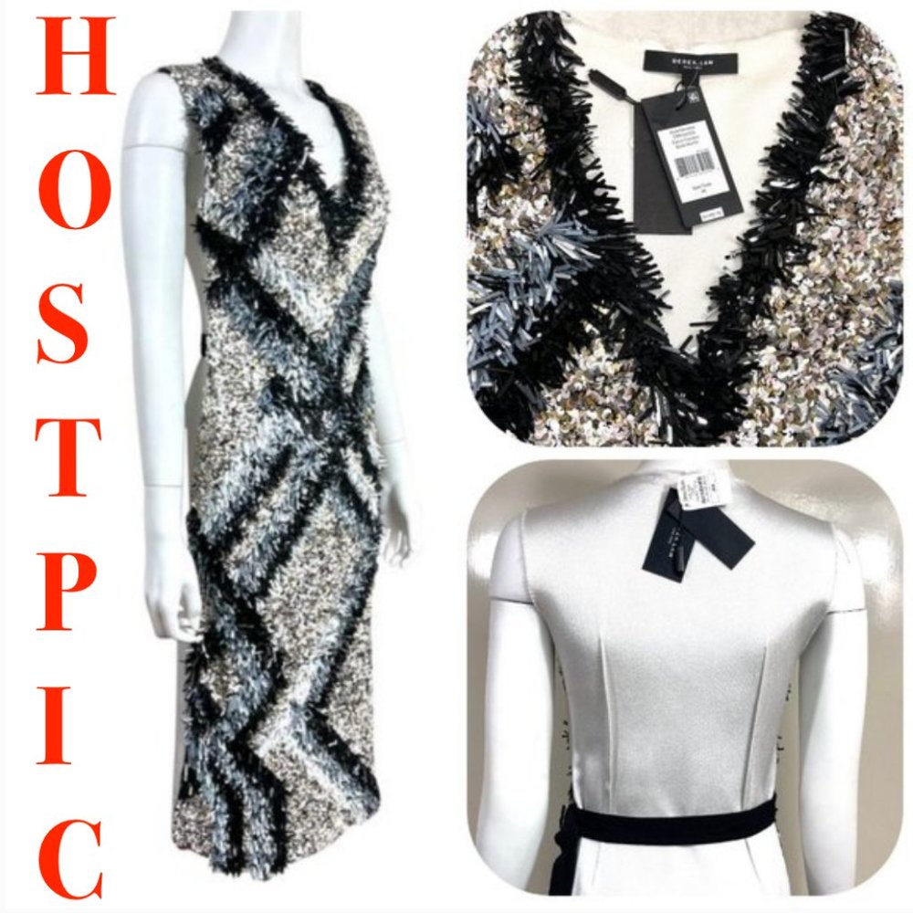 Derek Lam Runway sequin silk belted dress $5000